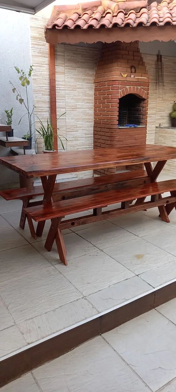 Mesa Rústica paa Área Gourmet  - Foto 4