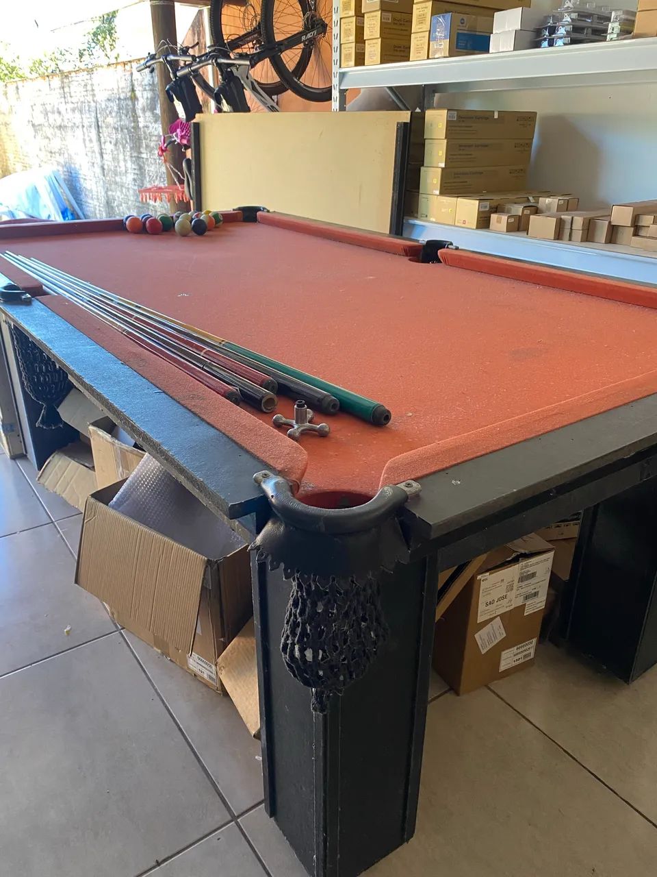 Mesa de Sinuca e Ping Pong - Completa com Acessórios - Foto 5