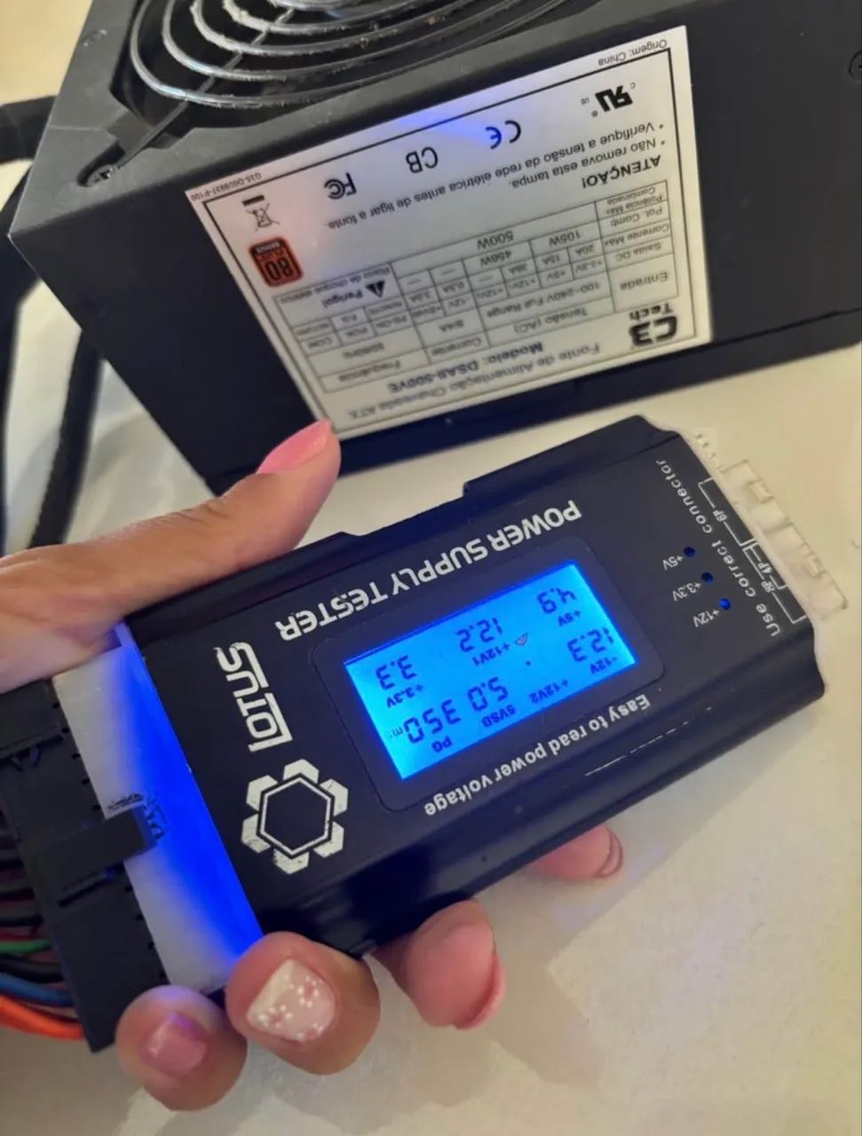 Fonte c3 tech 500w 80plus bronze - Foto 5
