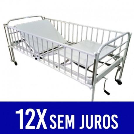 Cama Hospitalar 2 Movimentos com Grade Especial Berço