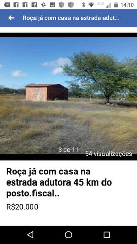 Roça já com casa água encanada luz instalada e energia - Foto 8
