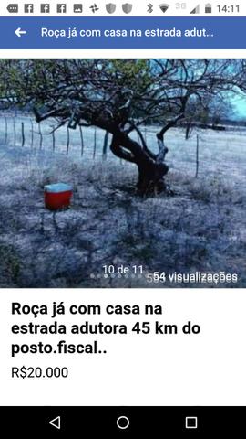 Roça já com casa água encanada luz instalada e energia - Foto 7