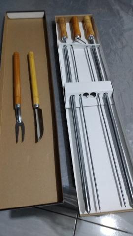 R$60,00 - Vendo Conjunto para Churrasco 5 peças - Foto 5
