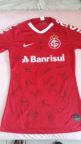 Camiseta Inter oficial autografada