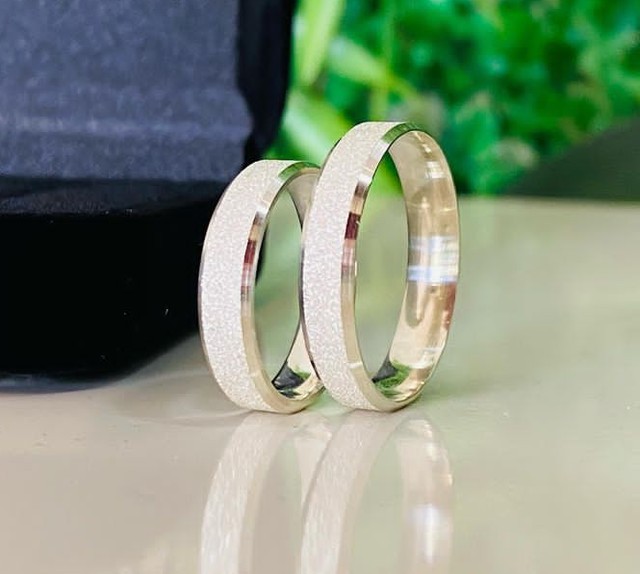 Aliança de prata 6mm diversos modelos  - Foto 4