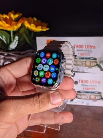 Smartwatch Iwo T800 Ultra Relógio Digital Faz e Recebe Ligação Compatível com Android e Ip