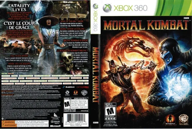 Mortal kombat xbox 360 original