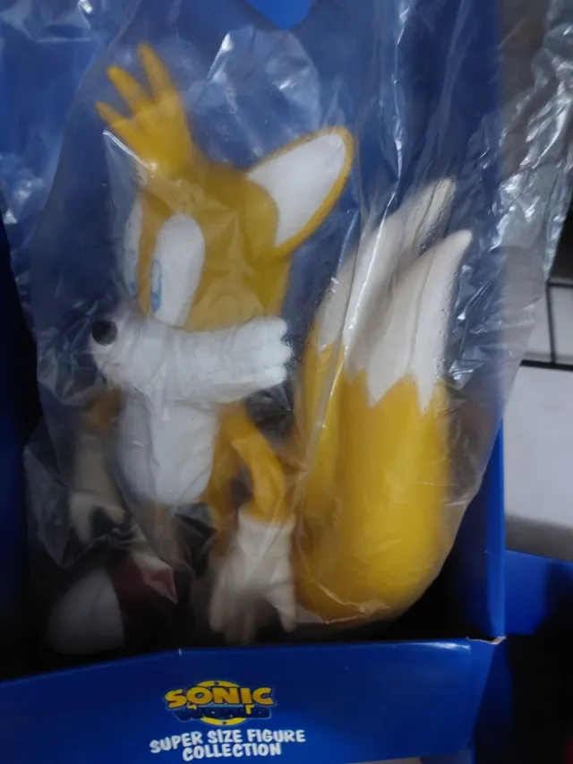 4 Bonecos Pelúcia Turma Do Sonic Knucles Tails Amy 35 Cm Pelucias