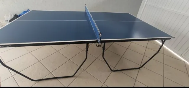 Mini mesa de ping pong Klopf 1003 fabricada em MDP cor azul