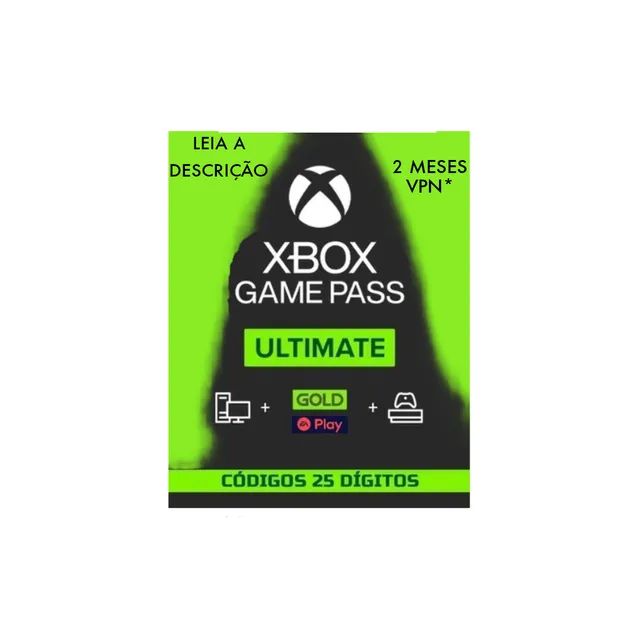 Xbox Game Pass Ultimate 1 Mês Código 25 Dígitos - Videogames