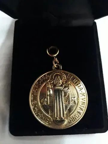 Berloque, Pingente para pulseira São Bento Semi Jóia Dourado,,,, - Foto 3