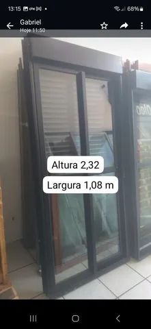 Porta balcão panorâmica com persiana linha gold premiun  - Foto 2