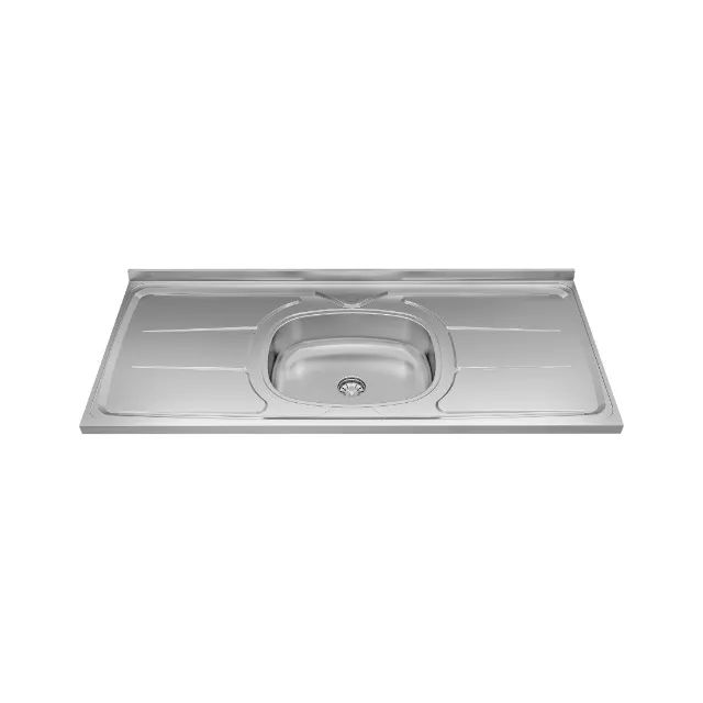 Pia Ghelplus inox Plus 30 sem furo 1,2x53cm cuba n4-110 com concreto 10.01.31230