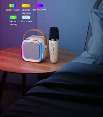 Caixa de som Portátil Bluetooth com Karaoke, Microfone Sem Fio - Foto 4
