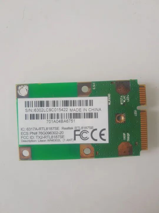 Placa de rede wireless Realtek RTL8187SE