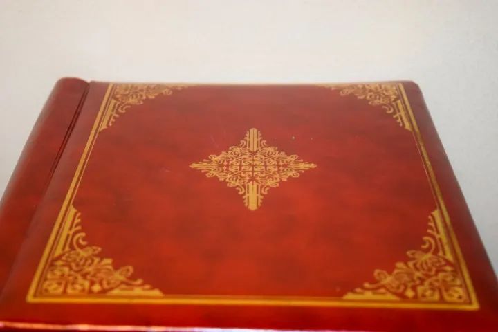 álbum de fotos vintage cgc com capa de couro - Foto 2