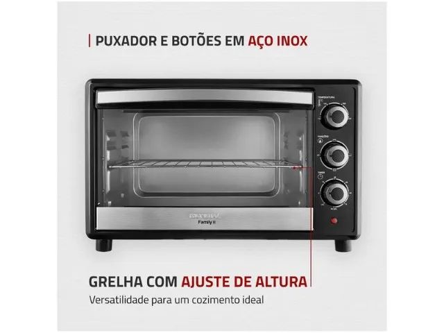 Forno Elétrico de Bancada Mondial com Timer 42L - Foto 3