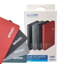 Case para HD 2.5" 2.0 USB várias marcas