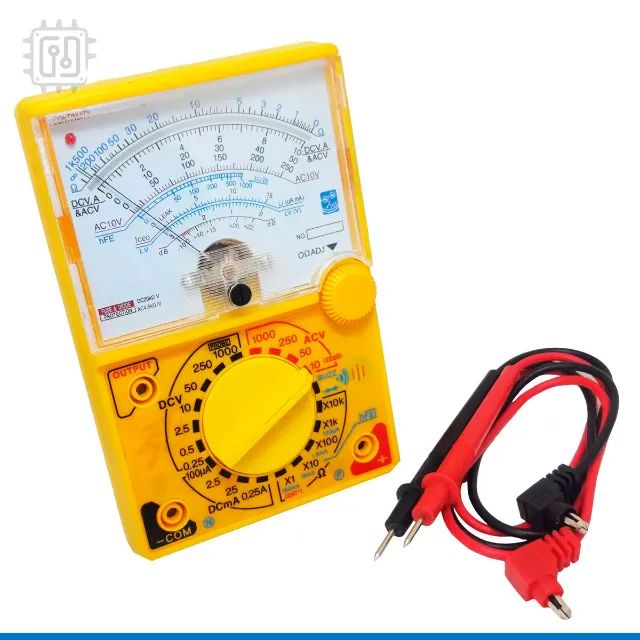 Multímetro Analógico Profissional com Bip de Continuidade CATlll 5 Funções - Foto 4