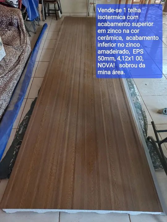 Telha Isotérmica 4,12x1m - Nova!