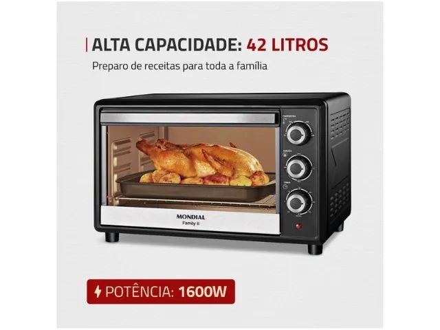 Forno Elétrico de Bancada Mondial com Timer 42L - Foto 5