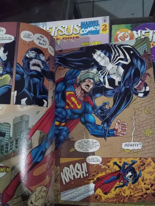 Três hqs vols 1, 2, 3 de Marvel vs Dc comics da editora Abril jovem - Foto 5