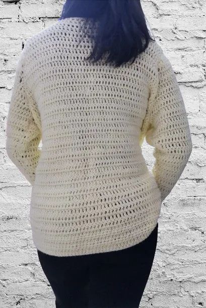 Blusa croche abertura frontal  - Foto 2