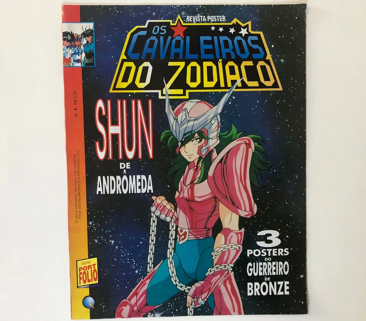 Poster cavaleiros do zodíaco - shun andrômeda