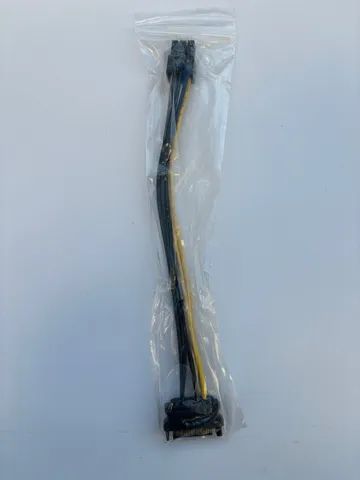 25pçs - Cabo para fonte SATA 15Pin para 6Pin Pci Express  - Foto 2