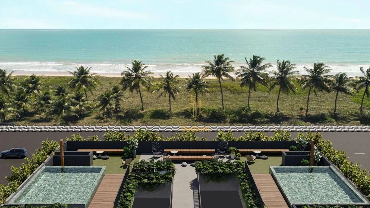 Apartamento térreo com área privativa em L de frente para o mar da praia de Intermares - A - Foto 2