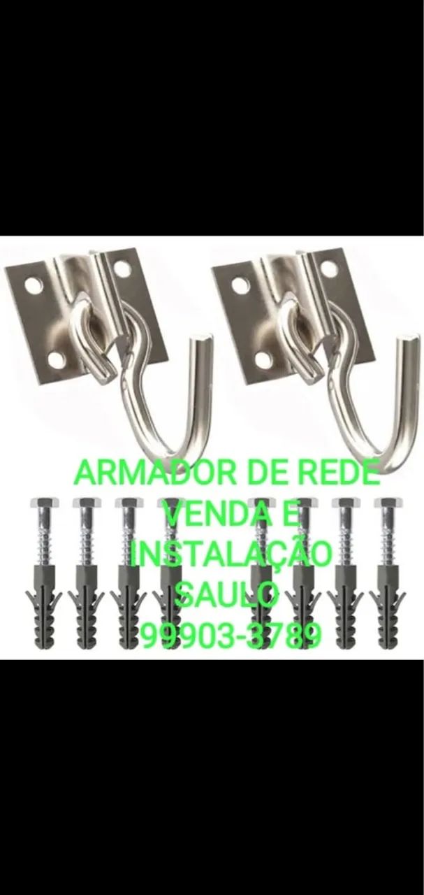INSTALAÇÃO ARMADOR REDE PARAFUSAR