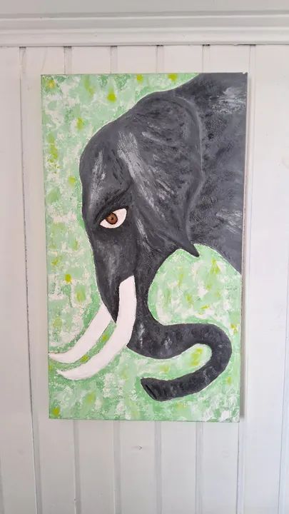 Quadro Decorativo Tela Elefante para Casa/Escritório/Gourmet 