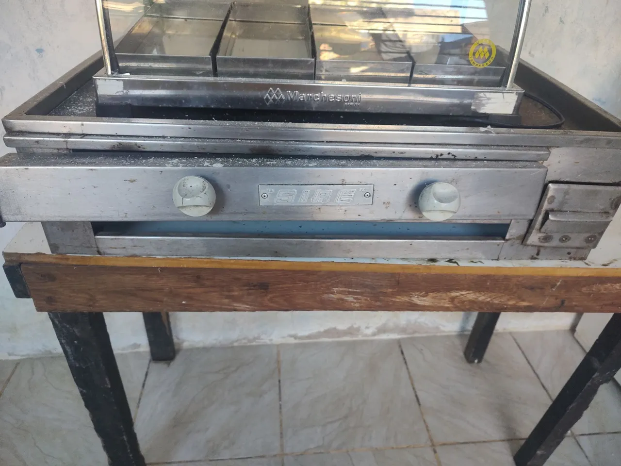 Chapa grande pra sanduíche