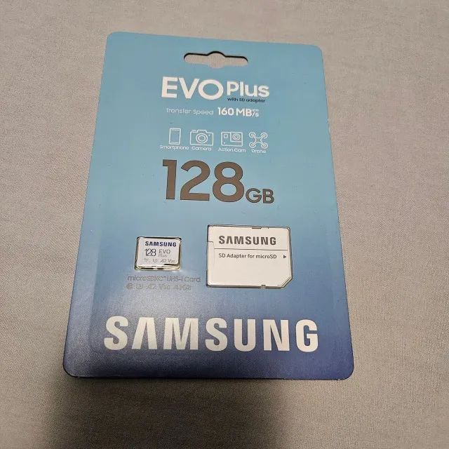 Cartão de memória Samsung EVO Plus 128gb MicroSDXC