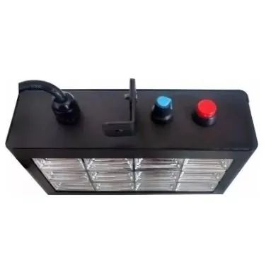 Strobo Rítmico 12 Leds Rgb 15w Dj Iluminação Festa Balada - Loja Natan Informática - Foto 4