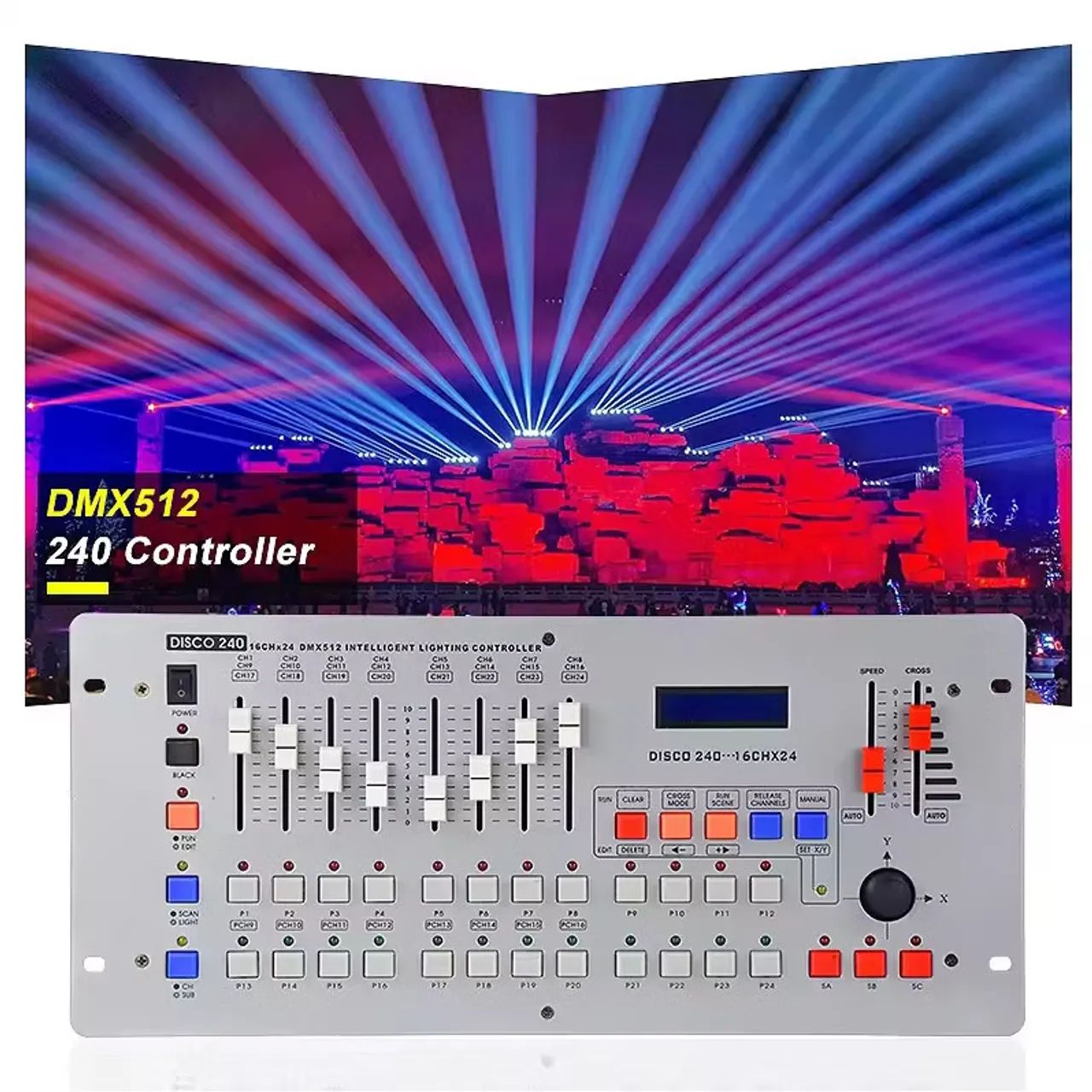 Mesa Controladora de Luz 240 canais DJ ON-LP512 - DMX Onistek  - Foto 2