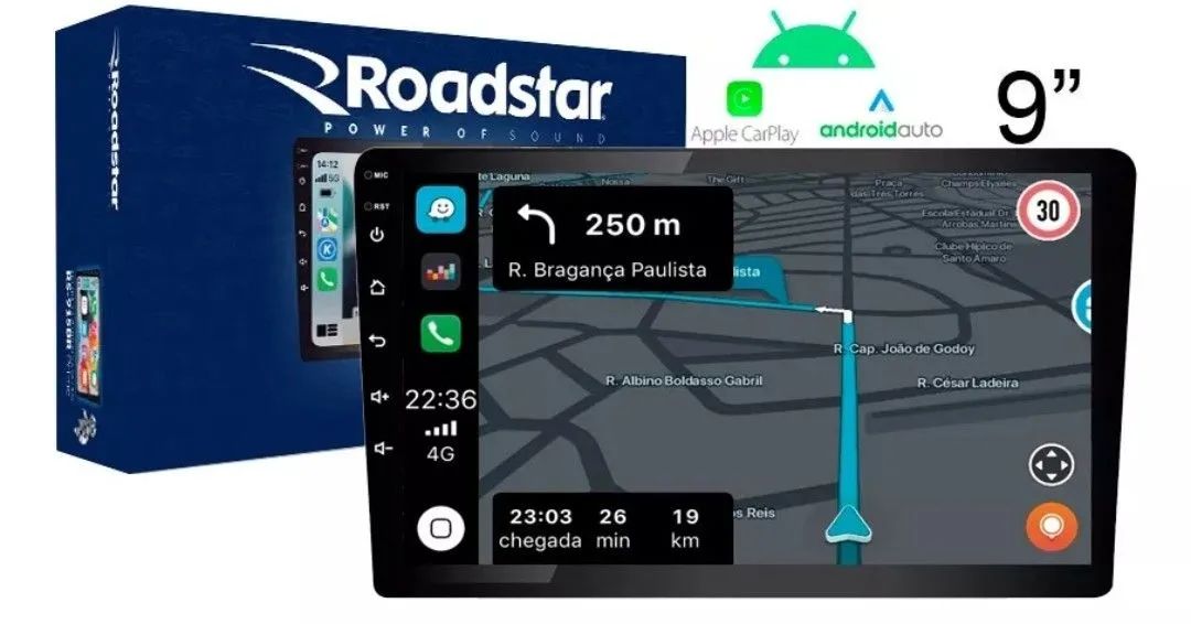 Multimídia 9 Polegadas com Carplay e GPS  - Foto 2