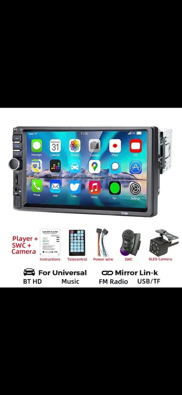 Multimídia 7 polegadas com câmera de ré 