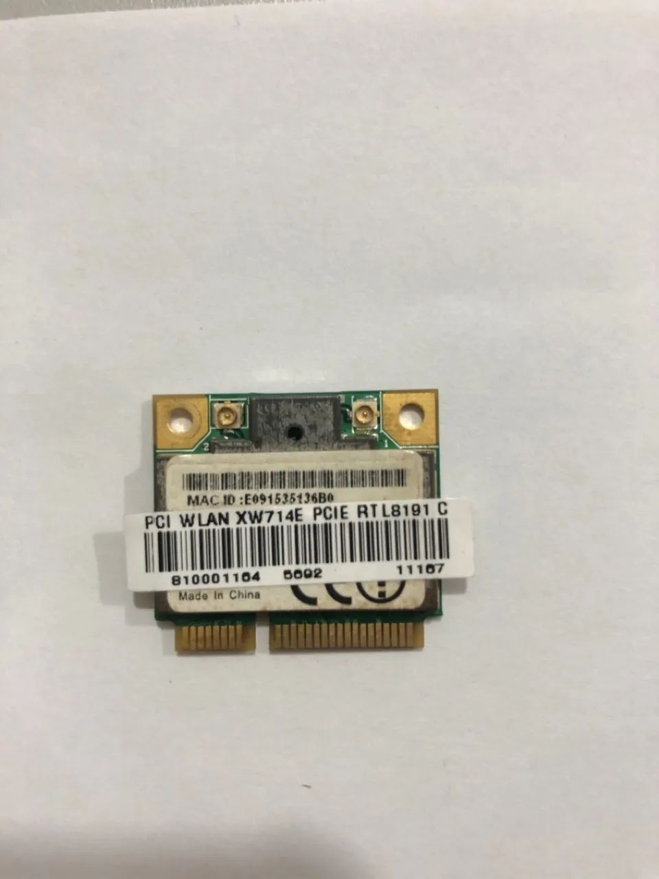 Placa Mini Pcie Wireless Dual Band Bluetooth 5.0 Seminovo RTL8191