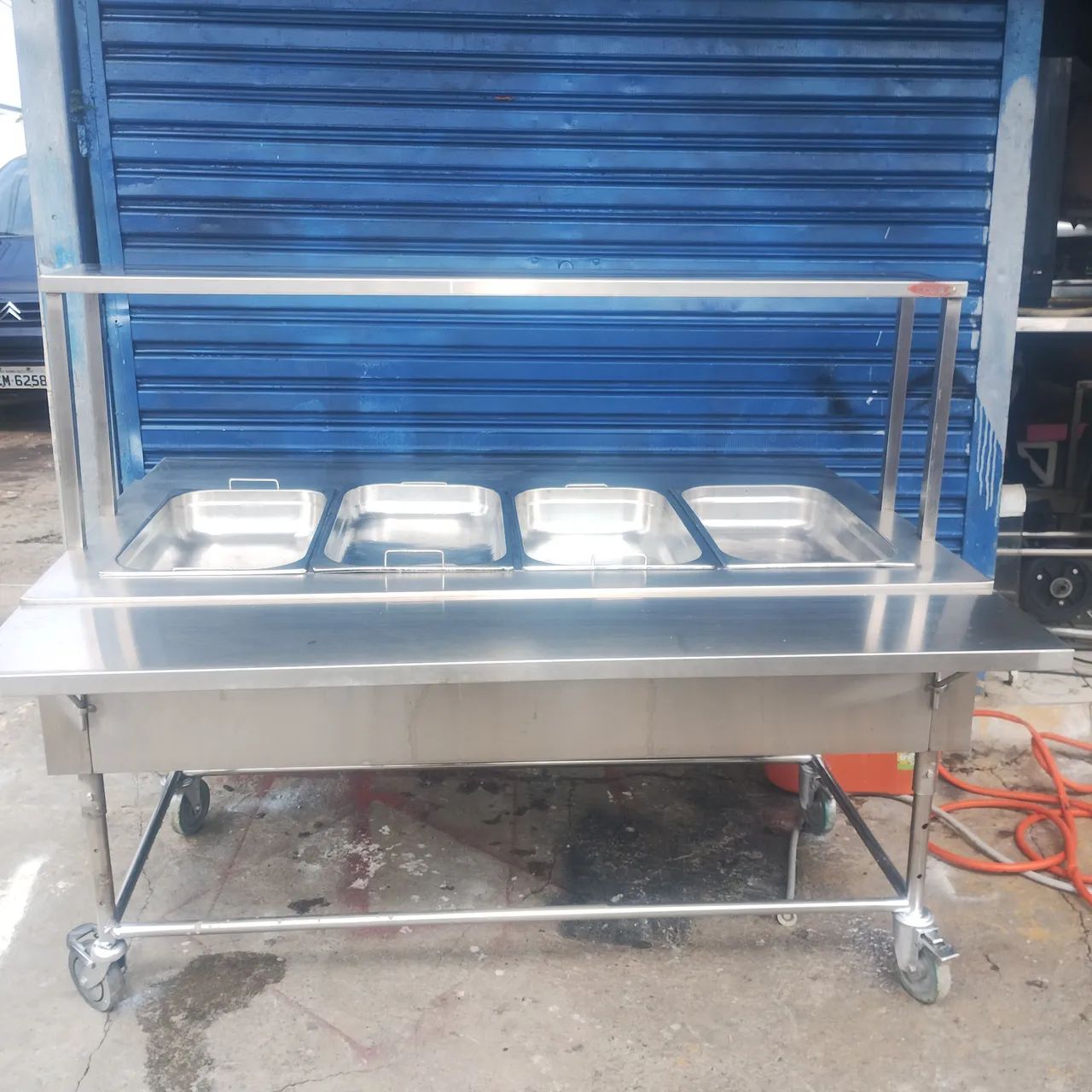 CARRINHO SELF SERVICE INOX 4 CUBAS - Foto 3