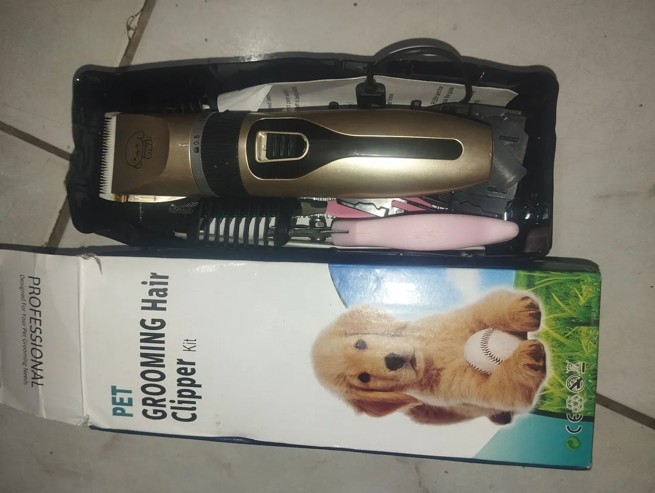 Kit profissional de tosa para animais de estimação