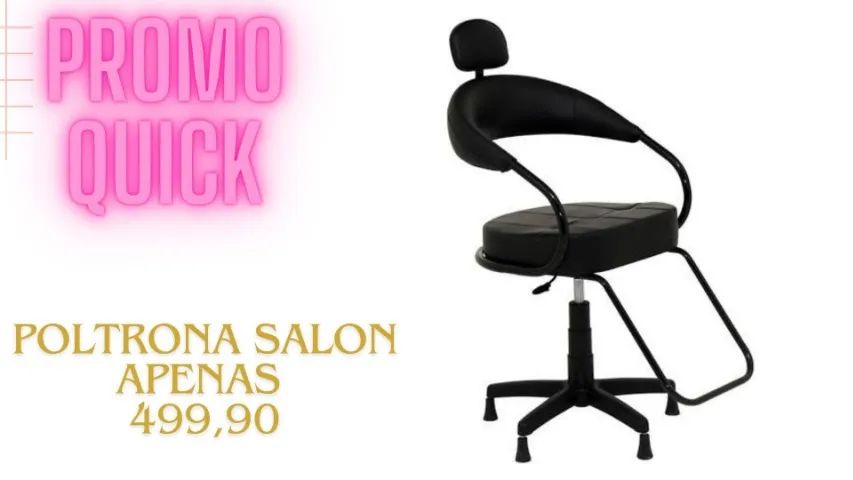 Poltrona Salão de Beleza - Cadeira Corte Barbearia - Cadeira de Barbeiro - Cadeira Cabelo