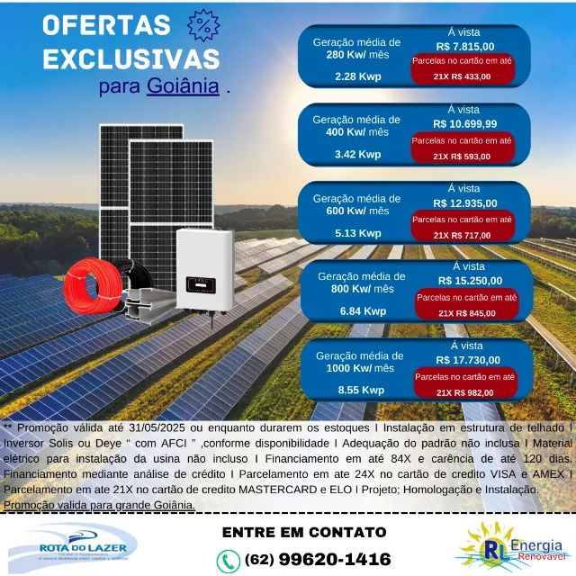 Kit energia solar
