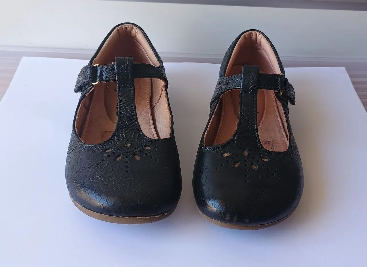 Sapatilha Infantil Toddler em Couro Salomé Gambo Feminino tamanho 25