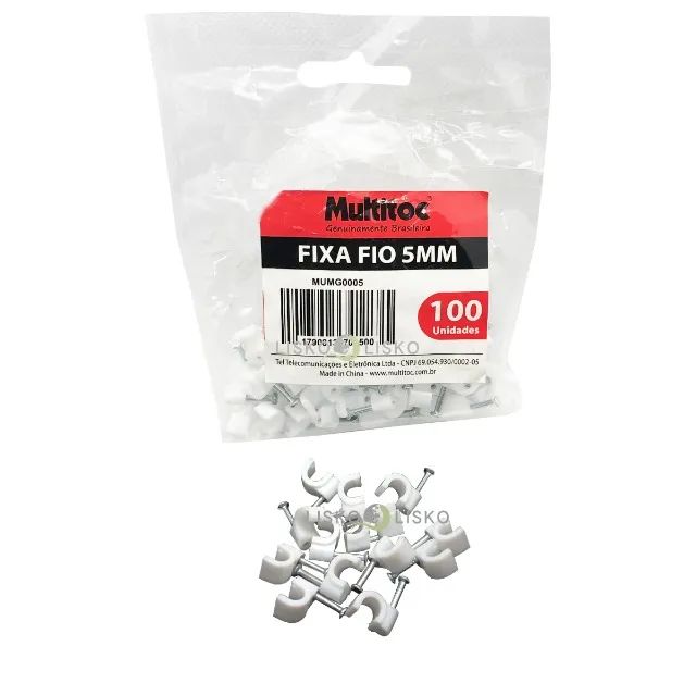 Fixa Fio Miguelão 5mm  pacote com 100 unidades  0891     d 371