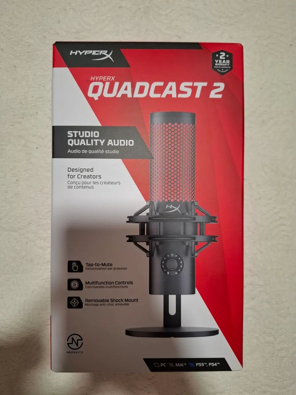 MICROFONE QUADCAST 2 LACRADO64407621646465120