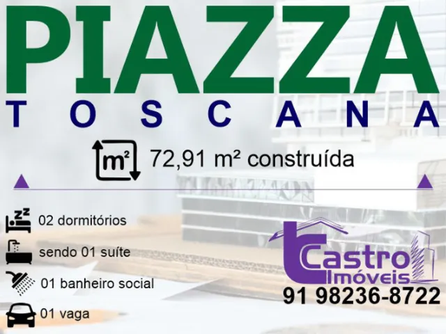 Pronto pra morar! PIAZZA TOSCANA. 2/4. 1 vaga. G.C296