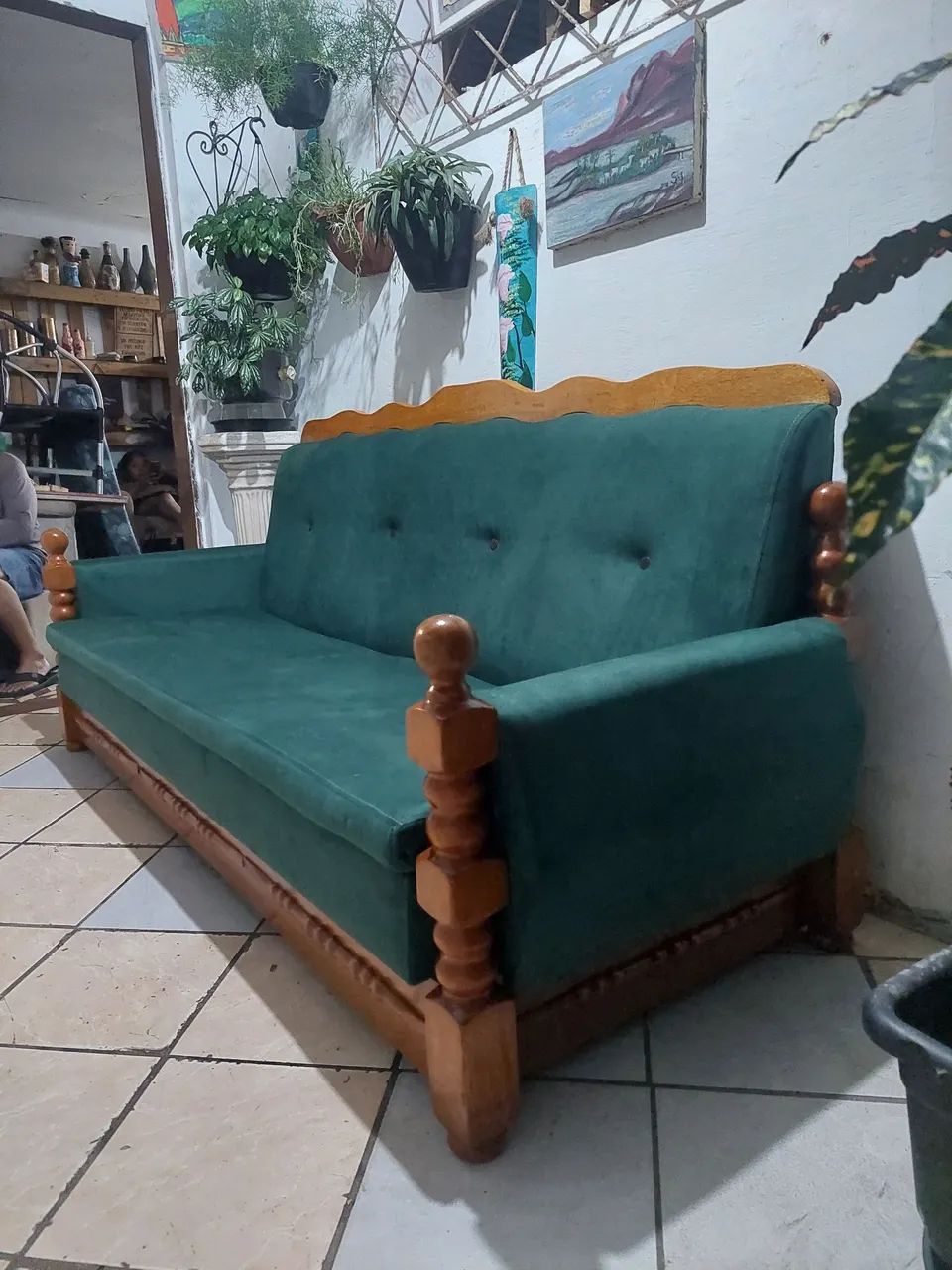 SOFA DE MADEIRA MAÇIÇA ANTIGUIDADE65576053816065123