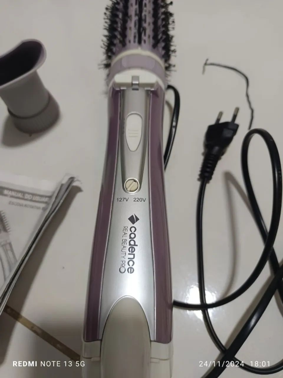 Escova Secadora Rotativa Cadence Real Beauty 4 Em 1 Bivolt - Foto 4