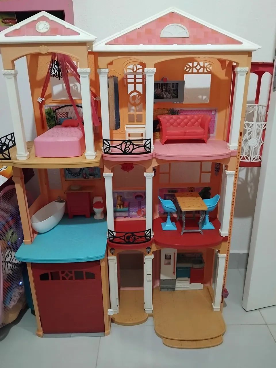 Casa de Bonecas Barbie 3 Andares com elevador
